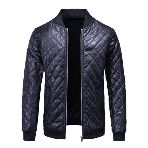IVOR - QUILTED BOMBER MEN'S LEATHER JACKET 2