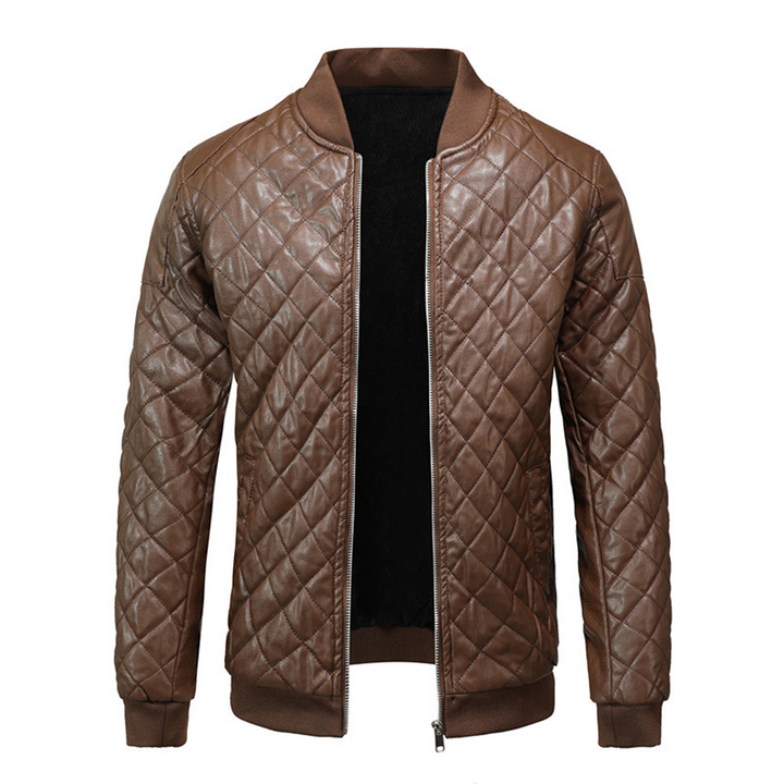 IVOR - QUILTED BOMBER MEN'S LEATHER JACKET 3