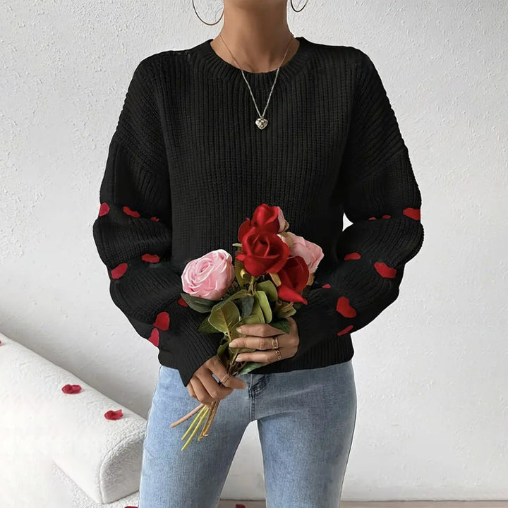 JEANETTE | WOMEN'S CREW NECK SWEATER KNIT PULLOVER 1