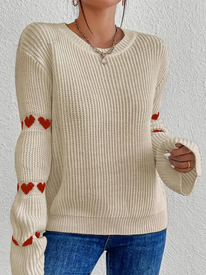 JEANETTE | WOMEN'S CREW NECK SWEATER KNIT PULLOVER 4