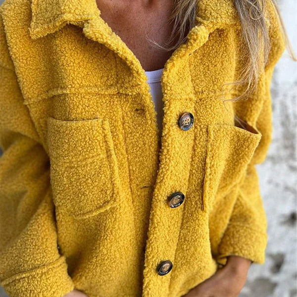 JEANNE | WOMEN'S SHACKET TEDDY FLEECE JACKET SHERPA WINTER 1