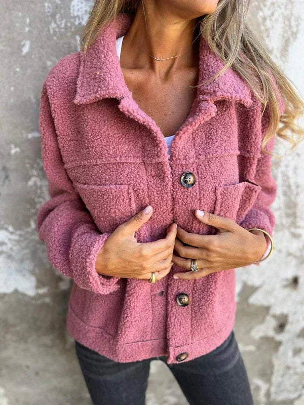 JEANNE | WOMEN'S SHACKET TEDDY FLEECE JACKET SHERPA WINTER 3
