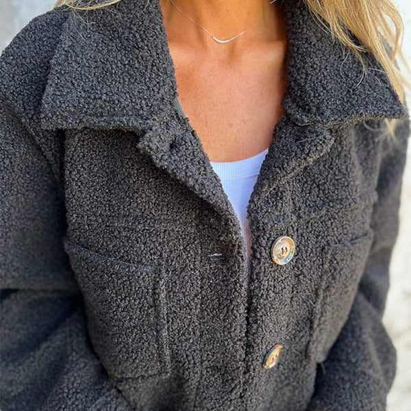 JEANNE | WOMEN'S SHACKET TEDDY FLEECE JACKET SHERPA WINTER 8