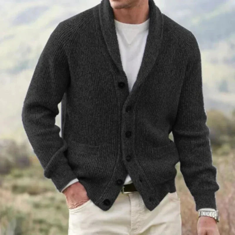 JONAS | MEN'S SHAWL COLLAR CARDIGAN SWEATER BUTTON UP 2