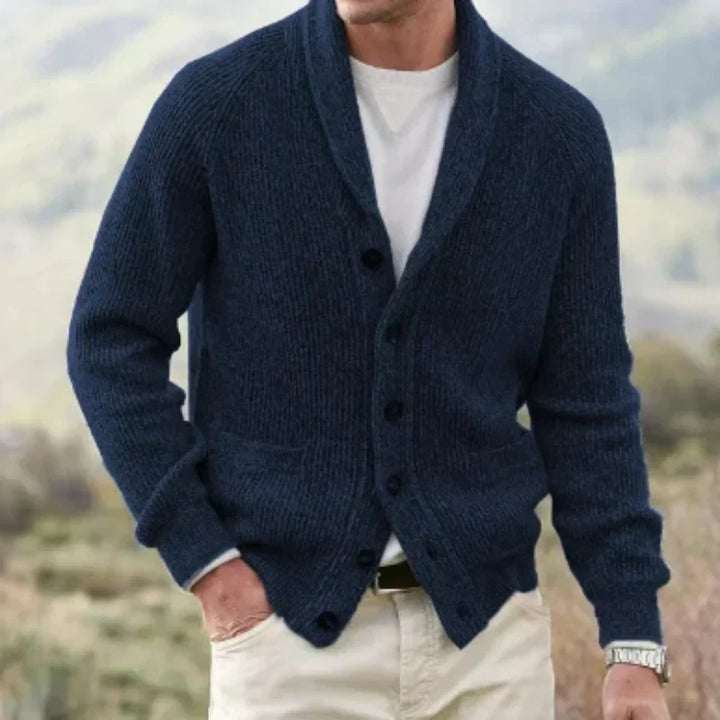 JONAS | MEN'S SHAWL COLLAR CARDIGAN SWEATER BUTTON UP 4