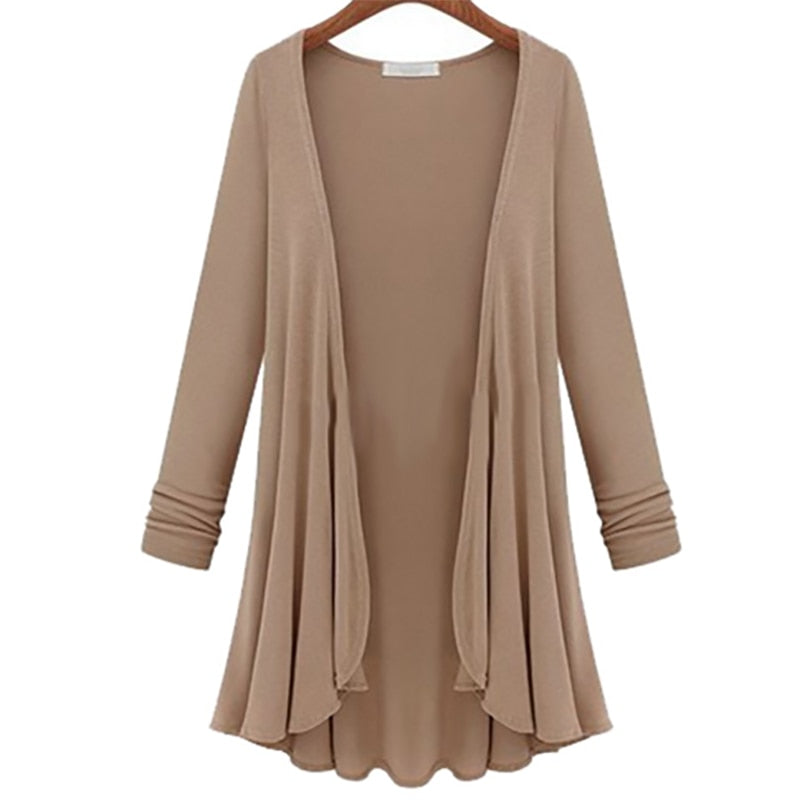 JOSEPHINE | WOMEN'S OPEN FRONT CARDIGAN LONG DUSTER SWEATER 2