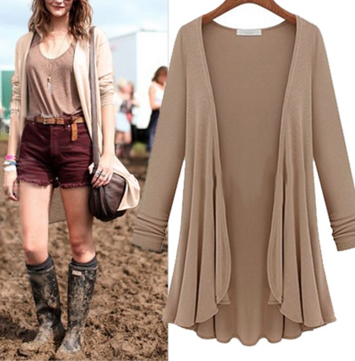 JOSEPHINE | WOMEN'S OPEN FRONT CARDIGAN LONG DUSTER SWEATER 5