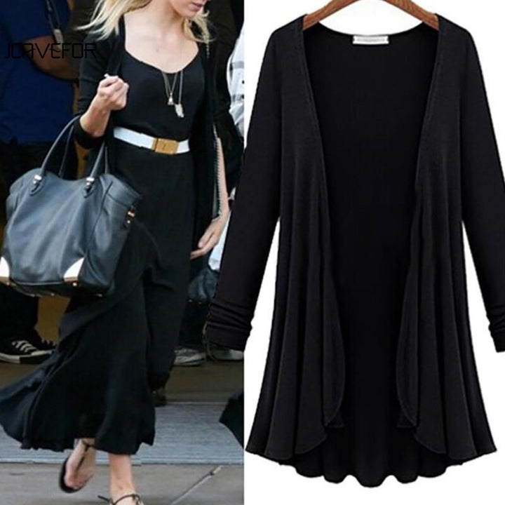 JOSEPHINE | WOMEN'S OPEN FRONT CARDIGAN LONG DUSTER SWEATER 9