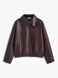 Josette | Women's Oversized Faux Leather Jacket