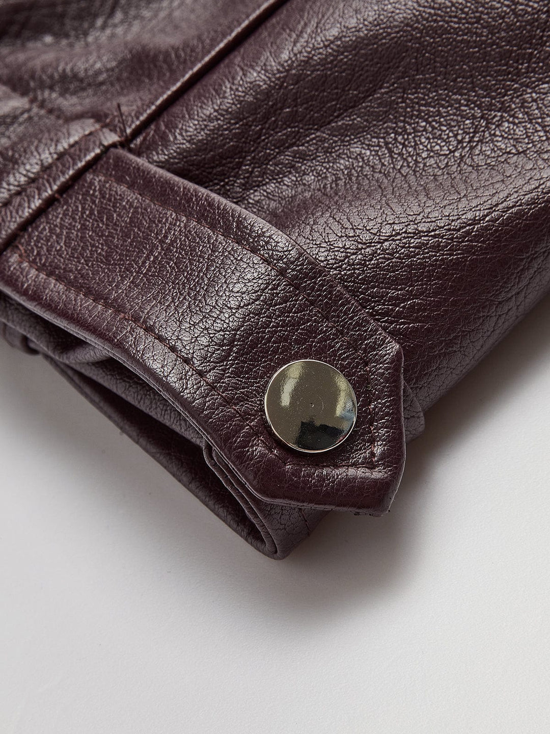 JOSETTE - OVERSIZED FAUX LEATHER JACKET WITH ELASTICATED HEM 5