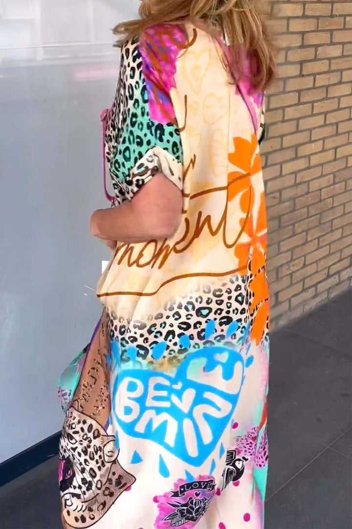 Amanda - Relaxed Leopard Dress
