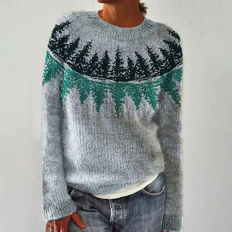 KARI - NORDIC FOREST KNIT SWEATER 1