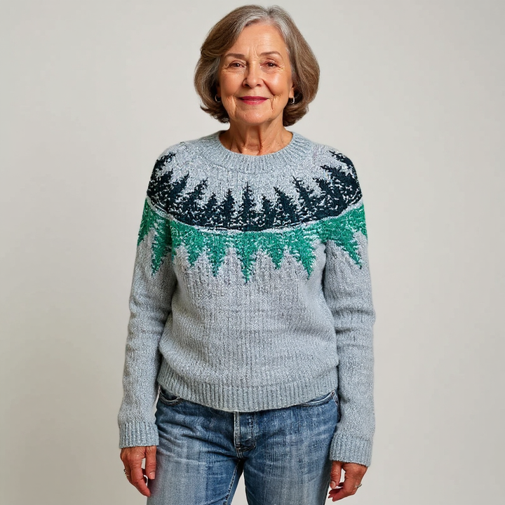 KARI - NORDIC FOREST KNIT SWEATER 2