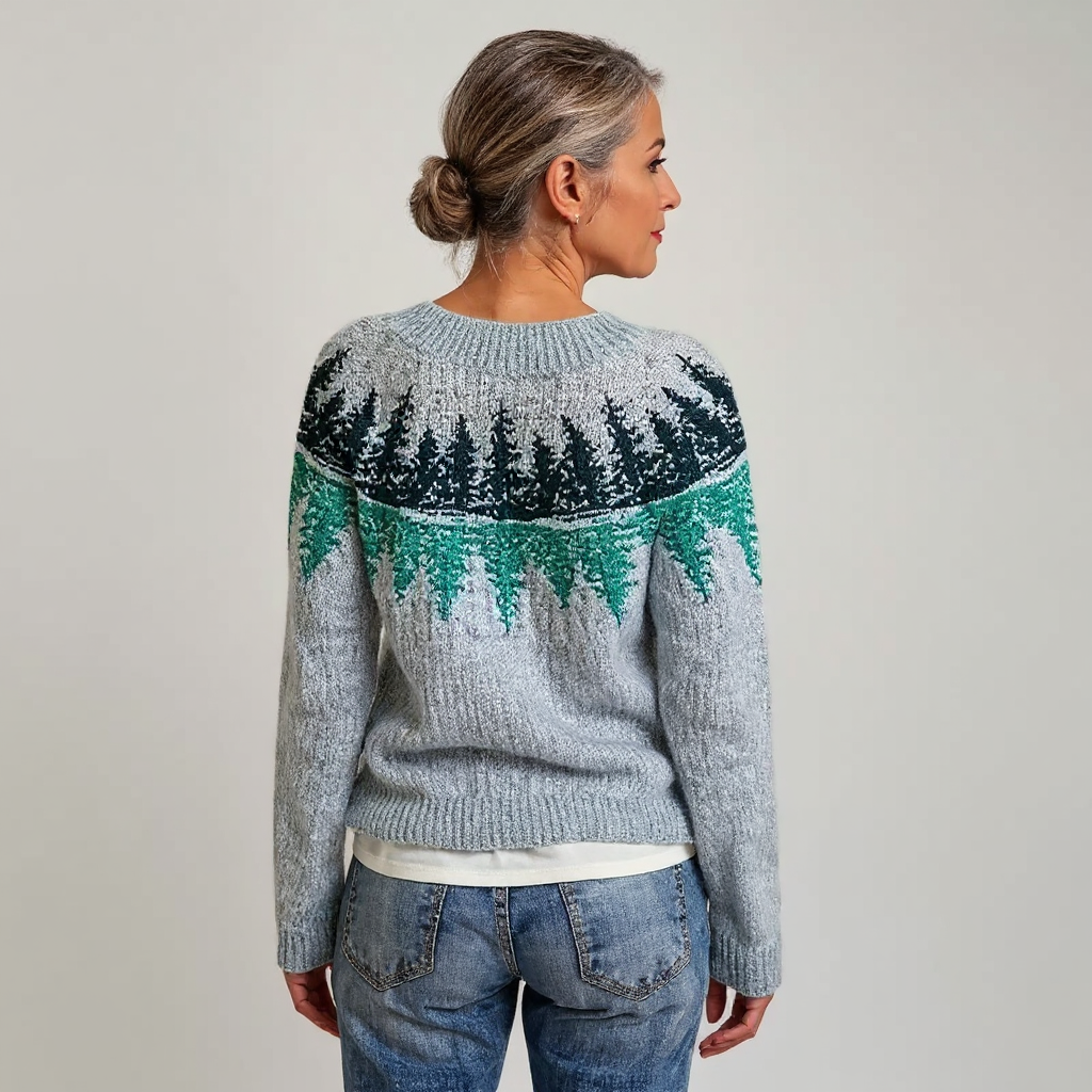 KARI - NORDIC FOREST KNIT SWEATER 3