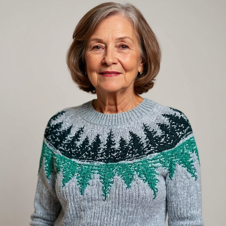 KARI - NORDIC FOREST KNIT SWEATER 4