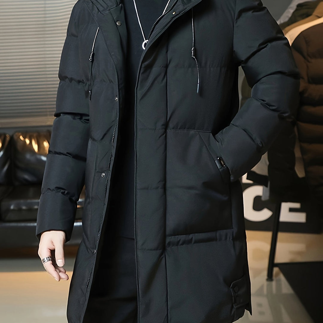 KEATON - HOODED PADDED LONGLINE COAT 1