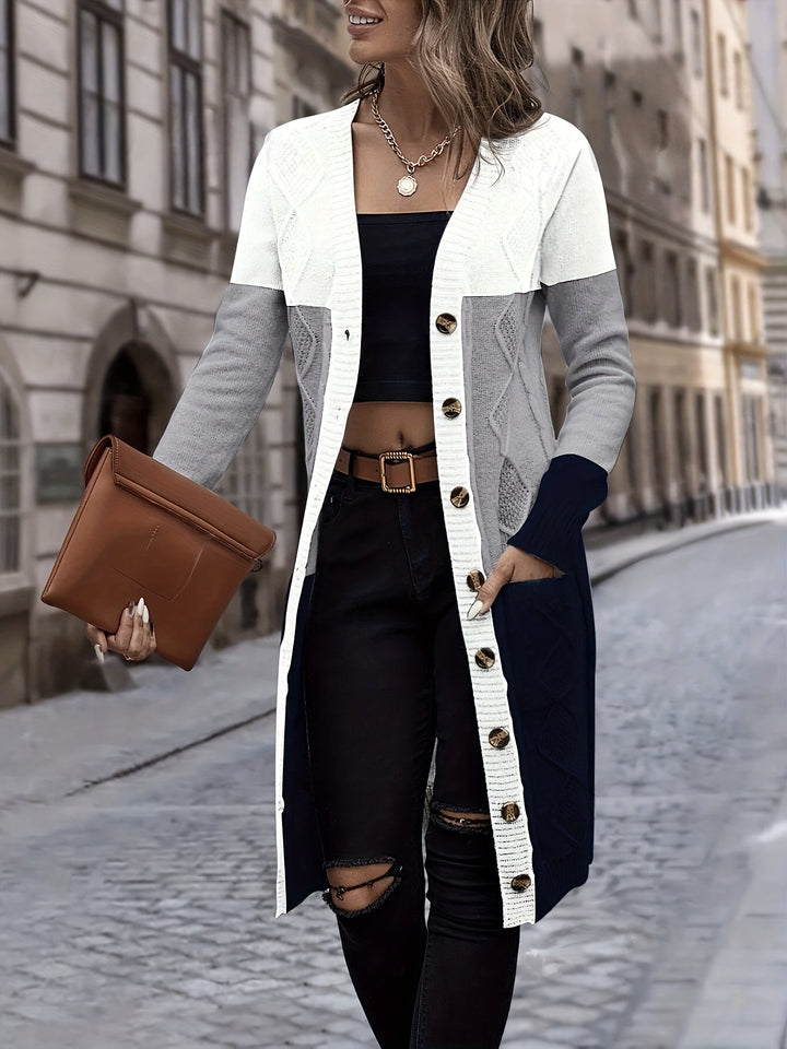 LAETITIA | WOMEN'S LONG CARDIGAN SWEATER OPEN FRONT KNIT 7