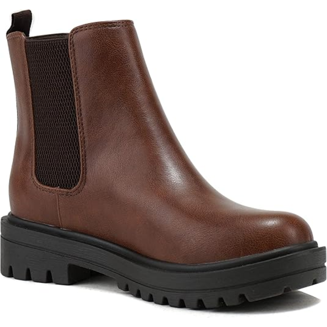 LAURE | WOMEN'S CHELSEA BOOTS ANKLE PLATFORM LUG SOLE 11