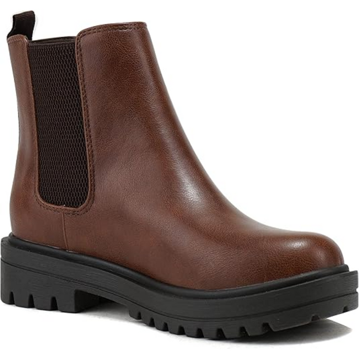 LAURE | WOMEN'S CHELSEA BOOTS ANKLE PLATFORM LUG SOLE 11