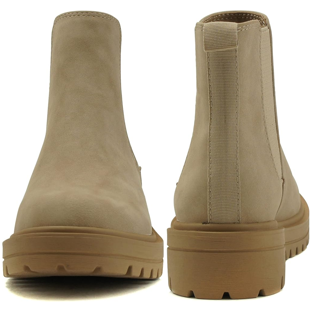 LAURE | WOMEN'S CHELSEA BOOTS ANKLE PLATFORM LUG SOLE 12
