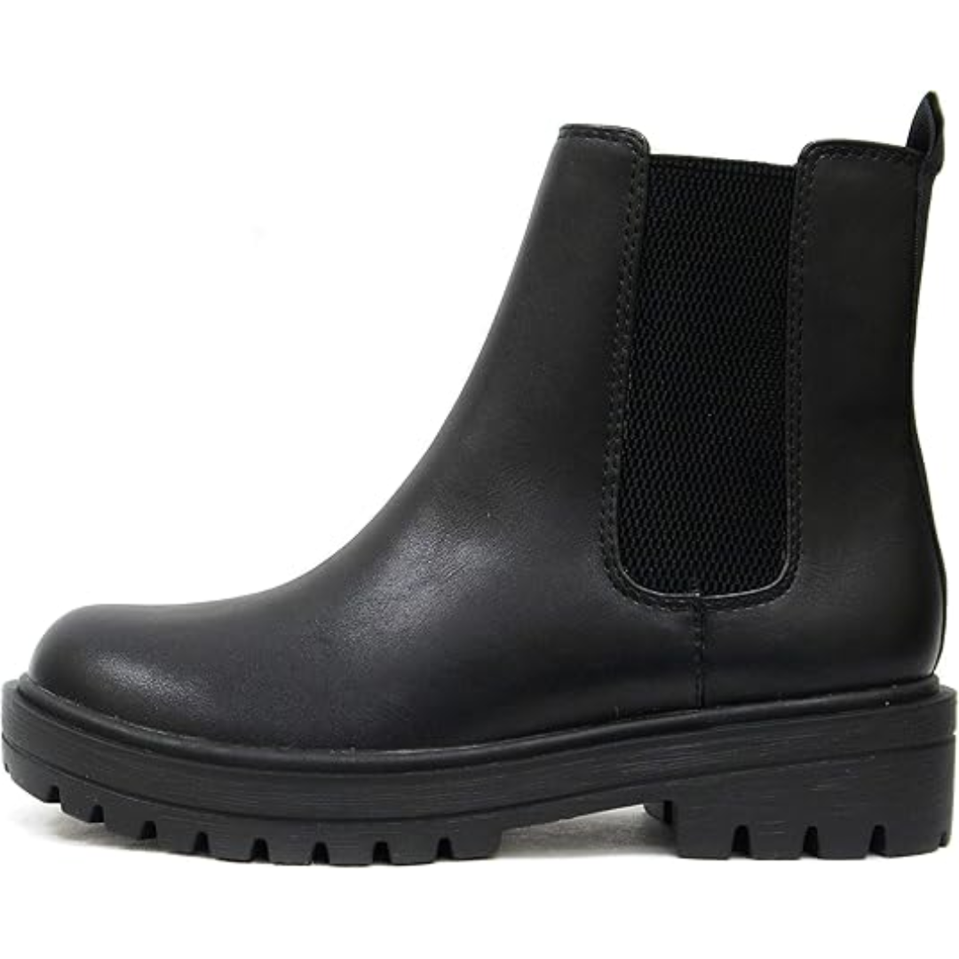 LAURE | WOMEN'S CHELSEA BOOTS ANKLE PLATFORM LUG SOLE 6