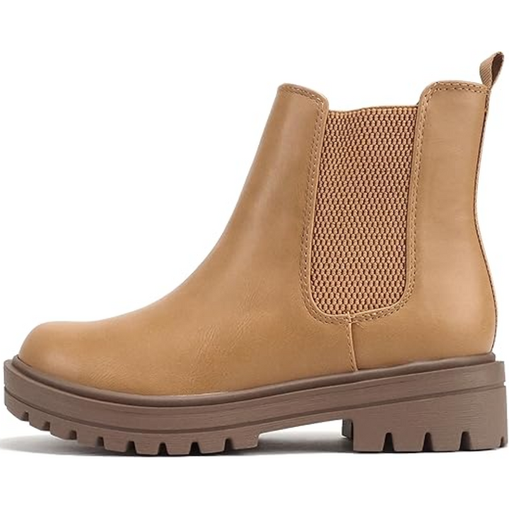LAURE | WOMEN'S CHELSEA BOOTS ANKLE PLATFORM LUG SOLE 7
