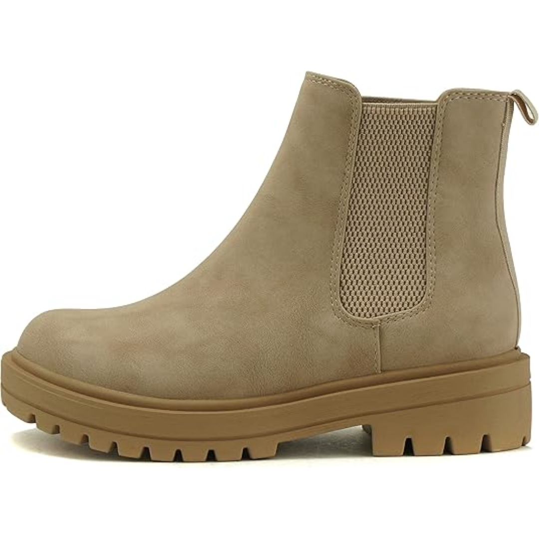 LAURE | WOMEN'S CHELSEA BOOTS ANKLE PLATFORM LUG SOLE 9