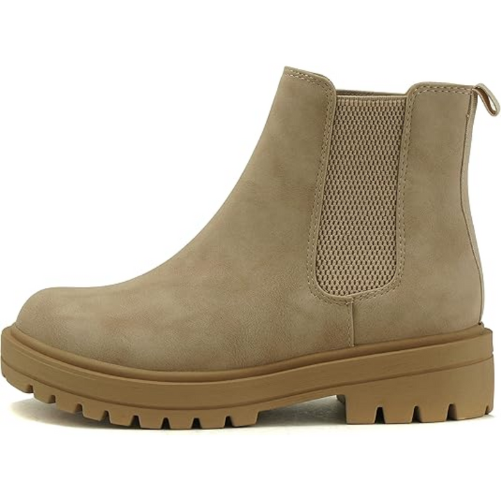 LAURE | WOMEN'S CHELSEA BOOTS ANKLE PLATFORM LUG SOLE 9