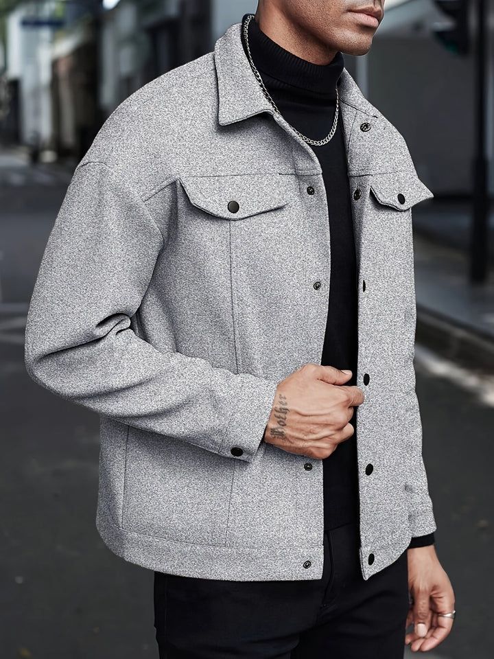 LEANDRE | MEN'S TRUCKER JACKET BUTTON UP CASUAL 6
