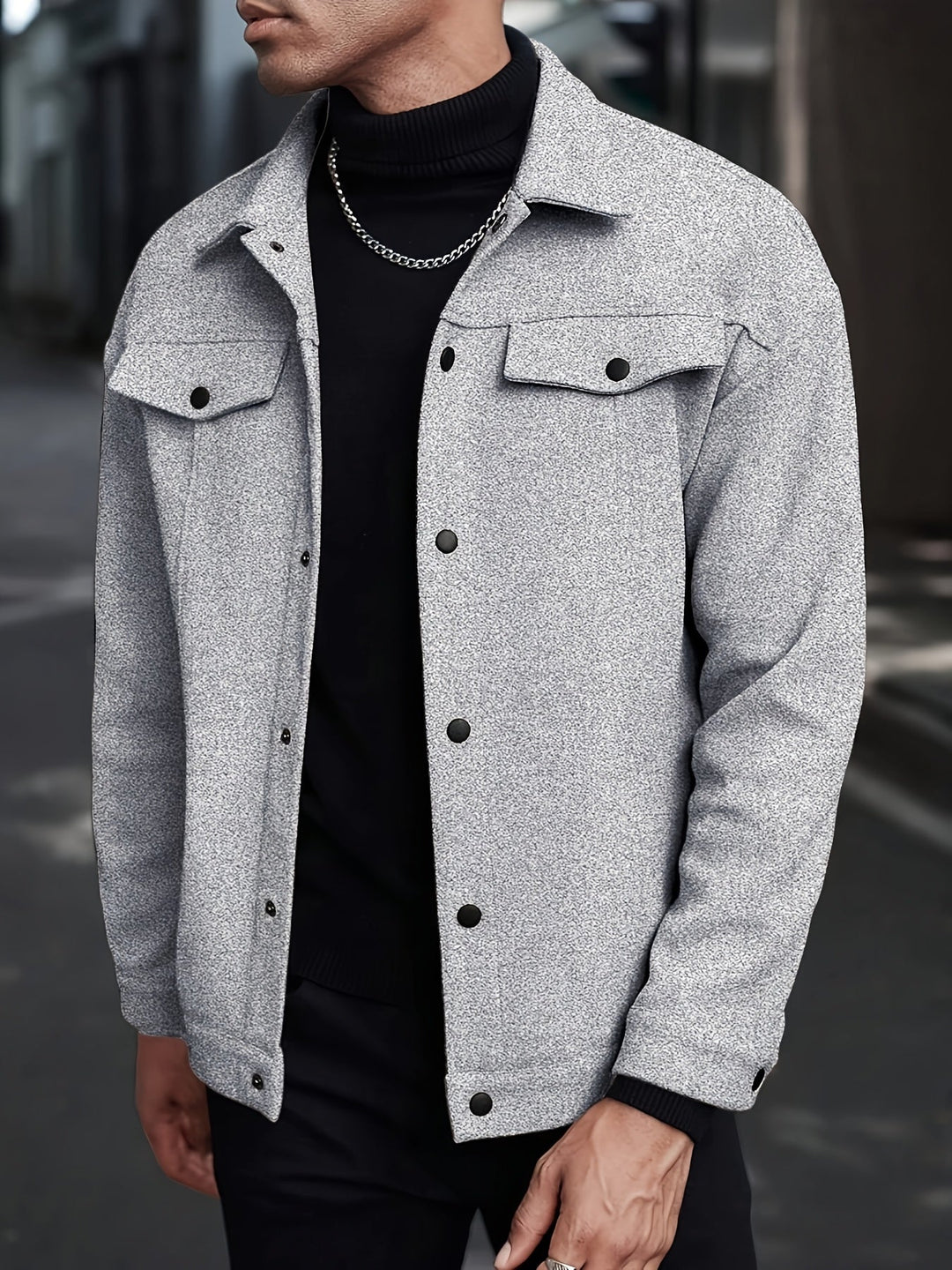 LEANDRE | MEN'S TRUCKER JACKET BUTTON UP CASUAL 8