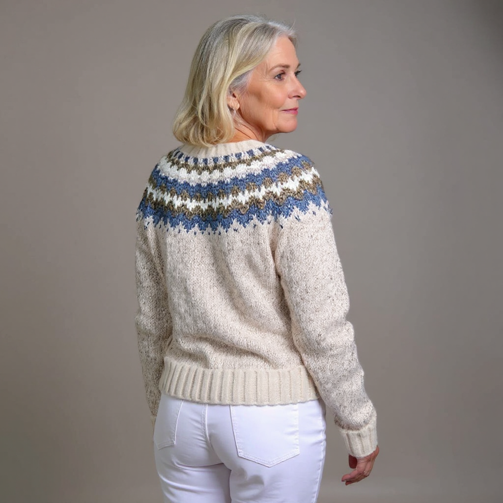LENE | WOMEN'S FAIR ISLE CARDIGAN SWEATER CHRISTMAS KNIT BUTTON 2