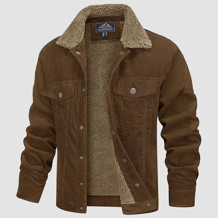 LEONARD | MEN'S CORDUROY JACKET LINED CASUAL 1