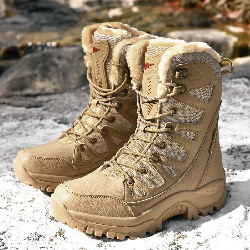 Women's Waterproof Winter Hiking Boots – Brown