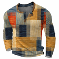 Leopold | Men's Color Block Henley Sweater