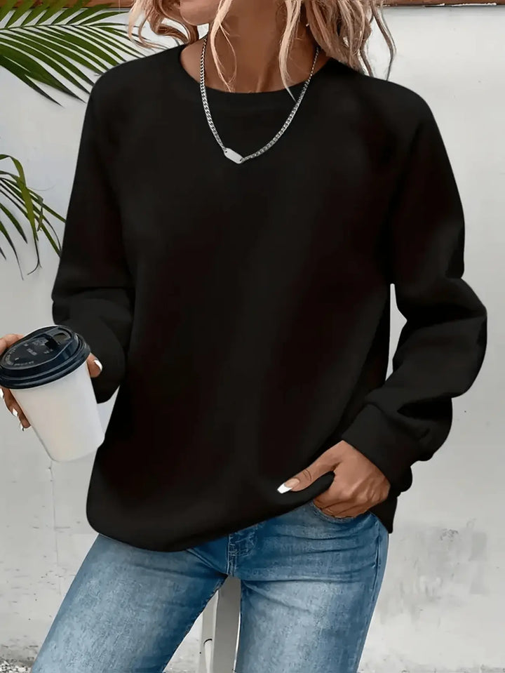 Women's Crew Neck Sweatshirt – Black