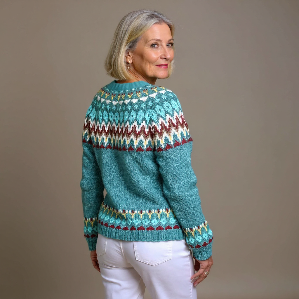 LOVA | WOMEN'S FAIR ISLE CARDIGAN SWEATER CHRISTMAS KNIT BUTTON 2