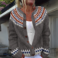 Luna | Women's Nordic Fair Isle Knit Cardigan