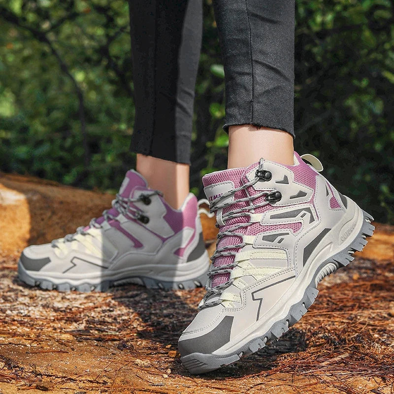Women's Waterproof Hiking Boots – Purple
