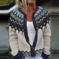 Lykke | Women's Folk Snowflake Knit Cardigan