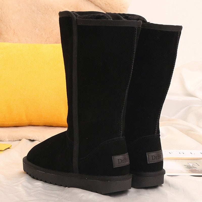 MADELEINE | WOMEN'S MID CALF BOOTS SUEDE FUR LINED WINTER 8