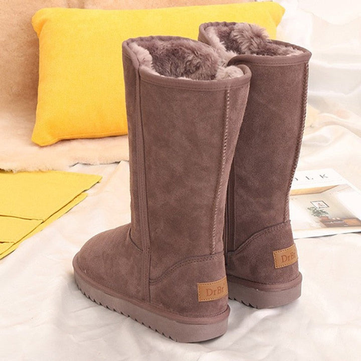 MADELEINE | WOMEN'S MID CALF BOOTS SUEDE FUR LINED WINTER 9