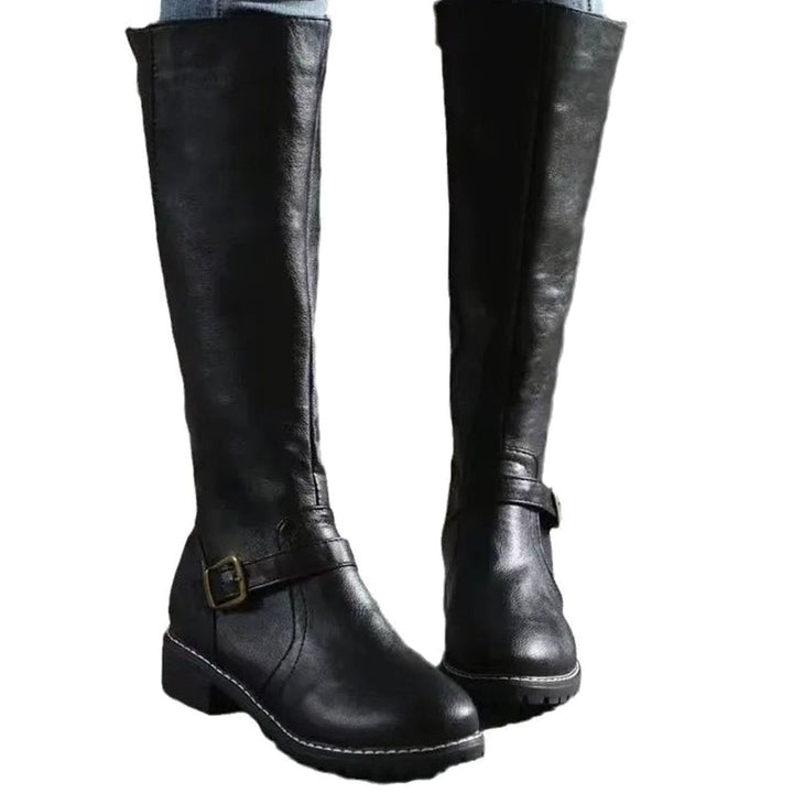MAELYS | WOMEN'S BUCKLE KNEE HIGH RIDING BOOTS 6