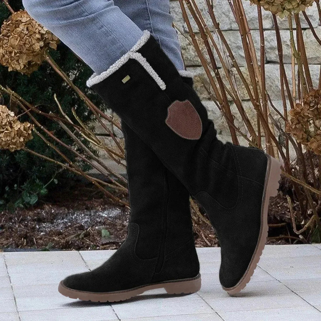 MAIWENN | WOMEN'S SUEDE FLAT KNEE HIGH WINTER BOOTS 3
