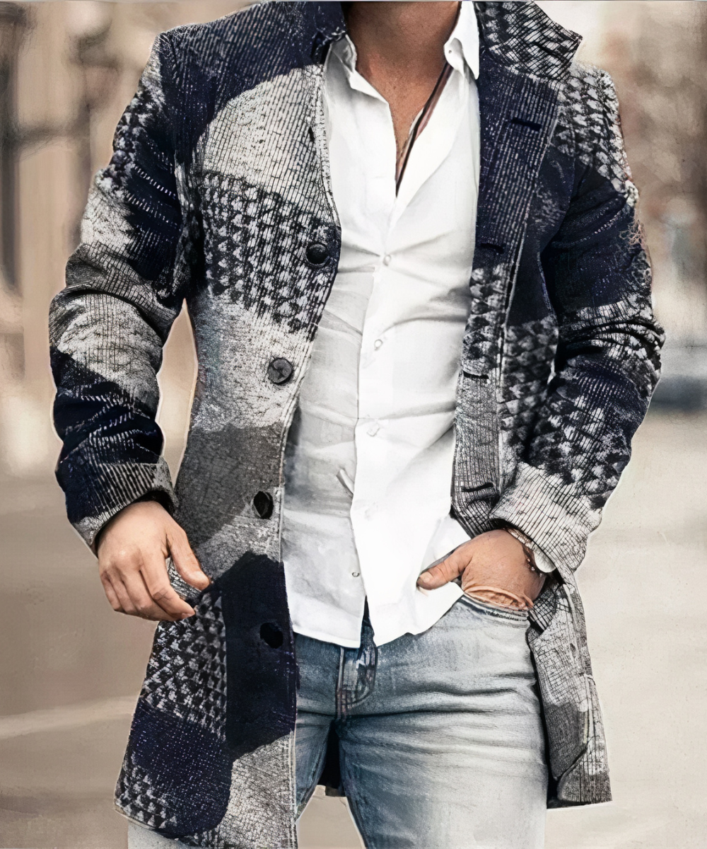 MALCOLM - WASHED BUTTON TRENCH COAT 2