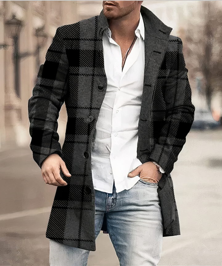 MALCOLM - WASHED BUTTON TRENCH COAT 3