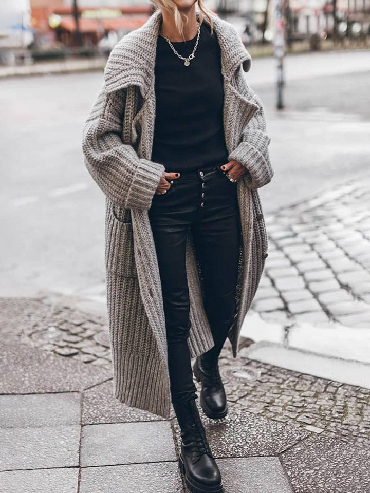 MARCELINE | WOMEN'S LONG CHUNKY KNIT DUSTER CARDIGAN 3