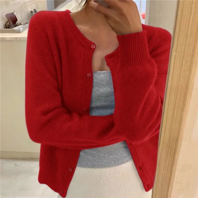 MARGAUX | WOMEN'S CROPPED BUTTON UP CARDIGAN 8