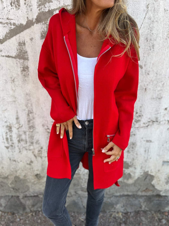 MARGOT - LONGLINE HOODED ZIP-UP JACKET 10