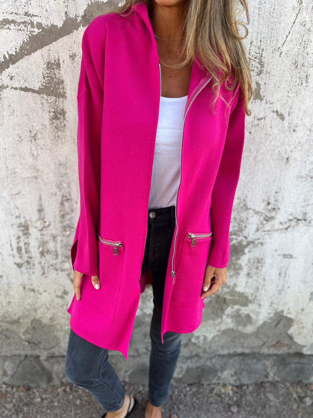 MARGOT - LONGLINE HOODED ZIP-UP JACKET 6