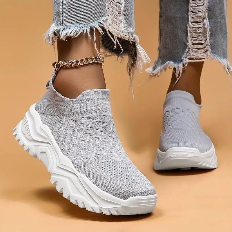 MARIANNE | WOMEN'S SLIP ON SNEAKERS CHUNKY KNIT 6